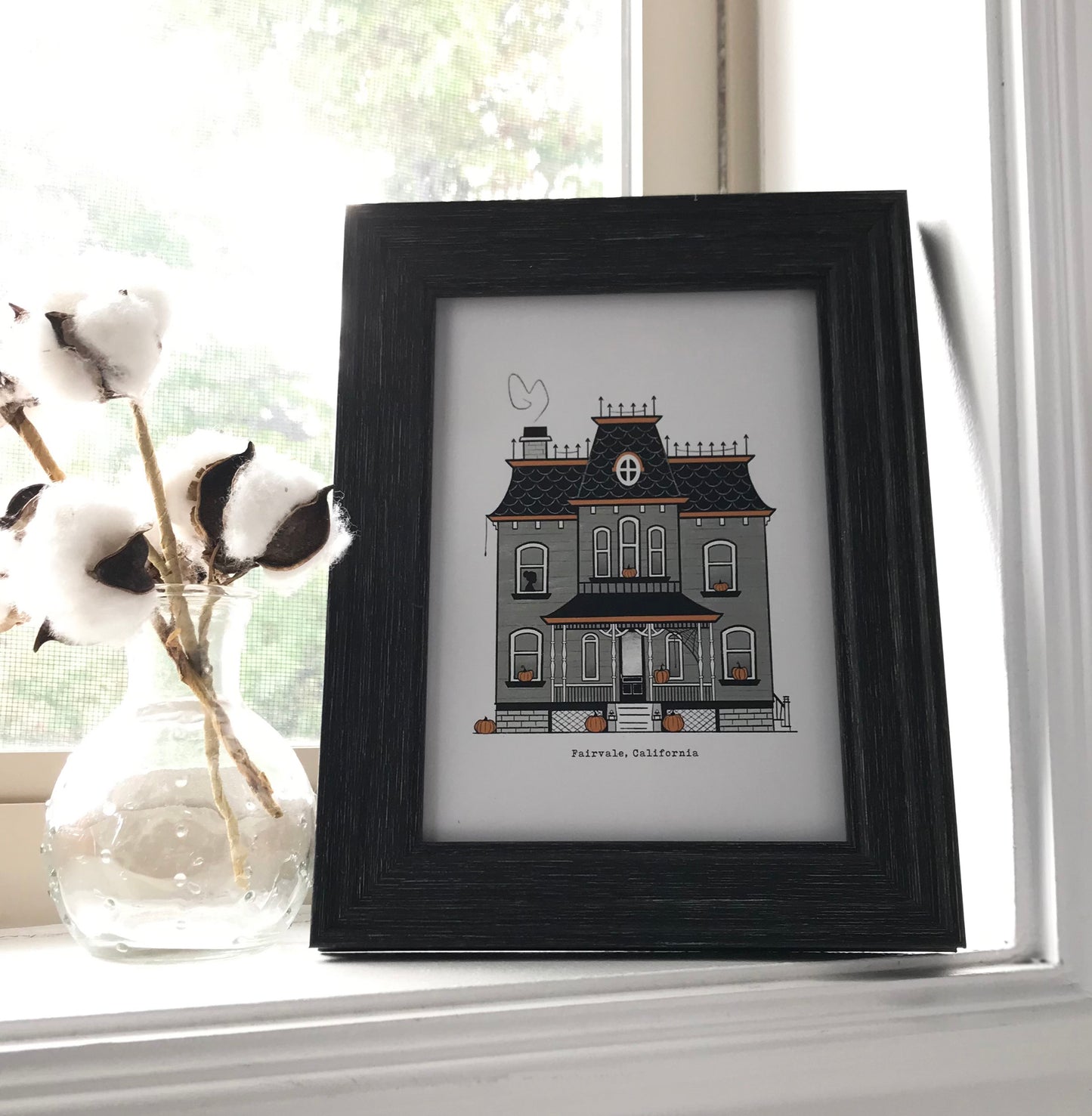 Ominous Houses Art Print-Postcards, horror, witch, film, spooky, haunted, addams family, munsters, sabrina, IT, Friday the 13th