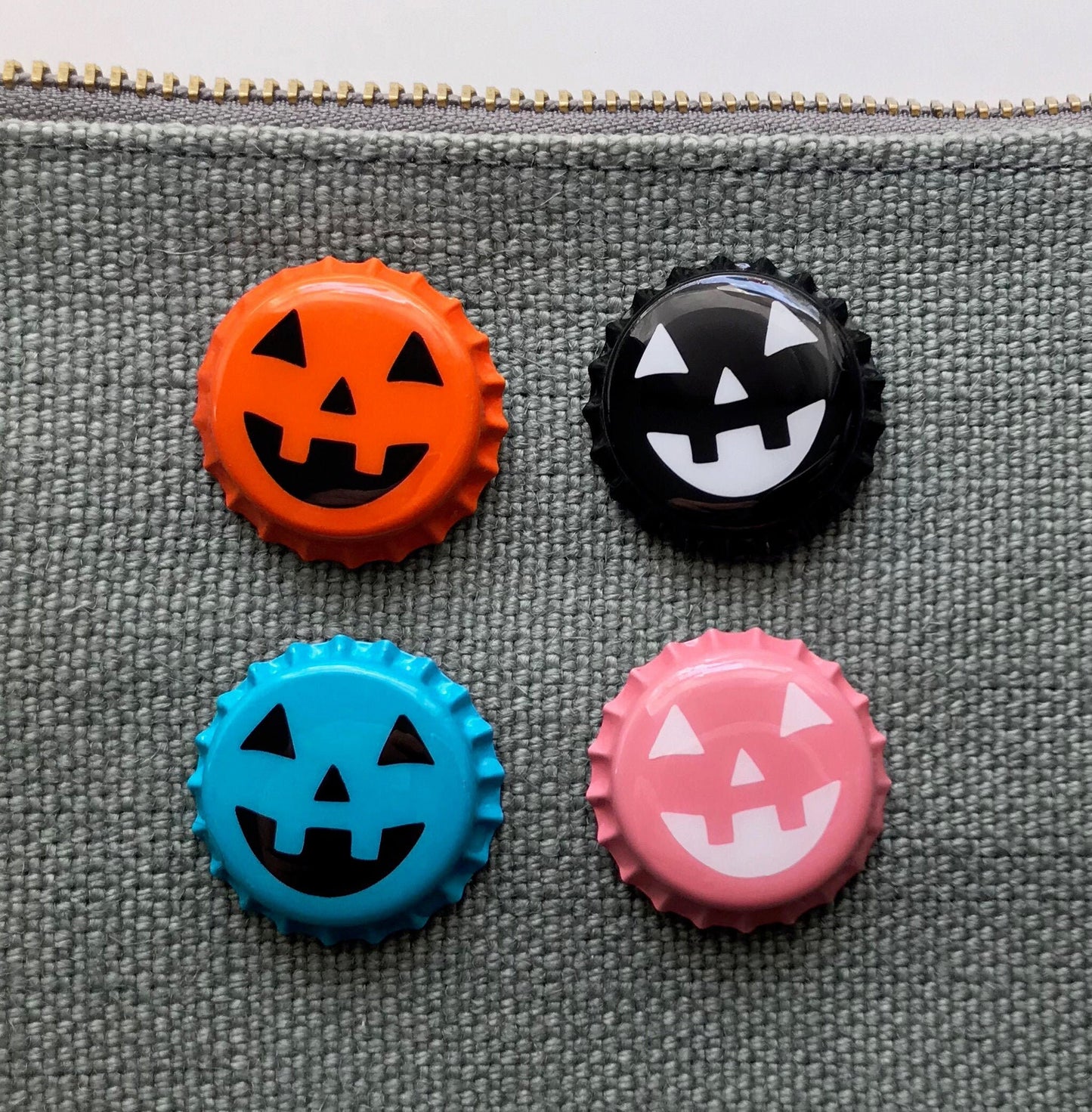 Pumpkin Pop Pin, Bottle Cap Lapel
