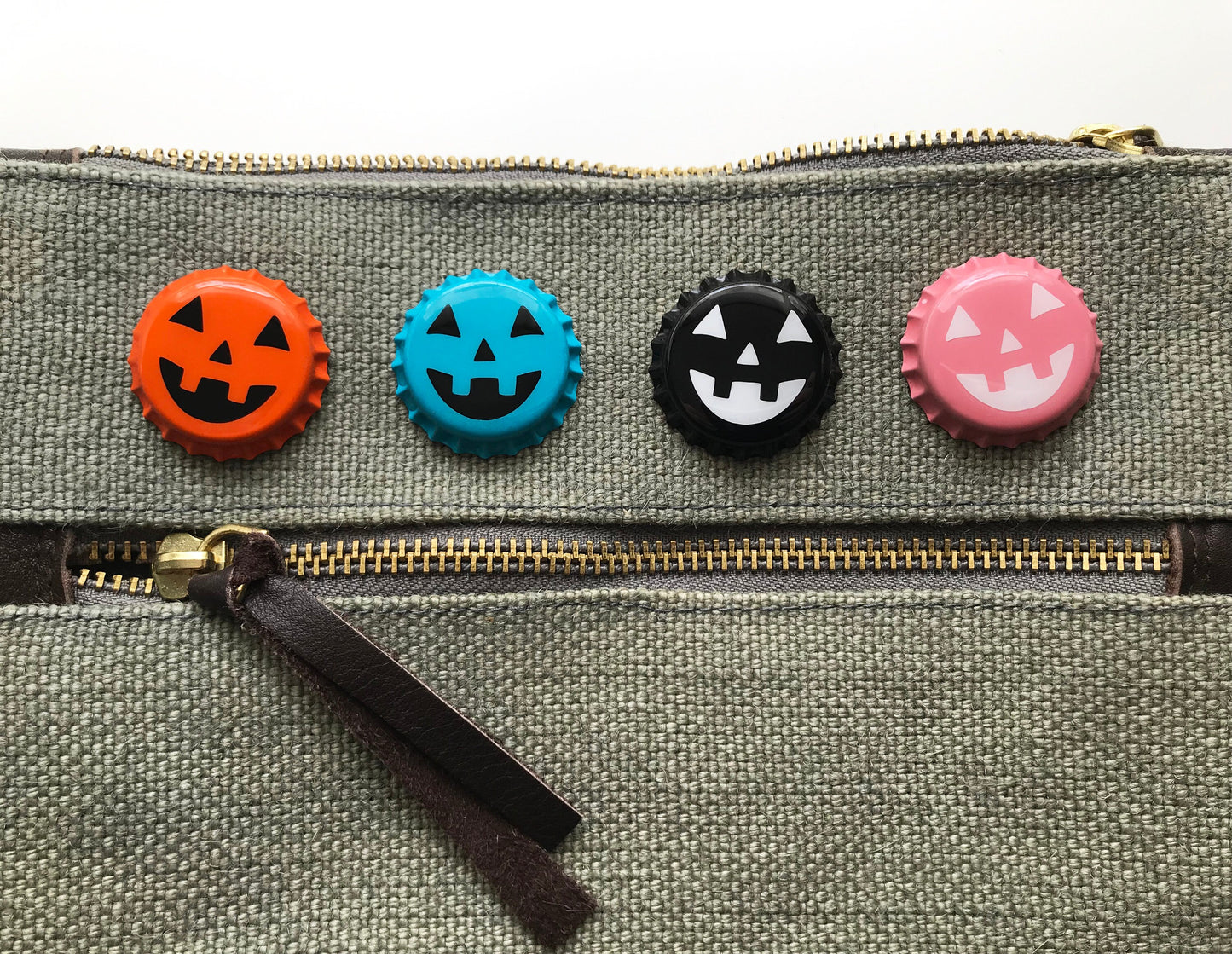 Pumpkin Pop Pin, Bottle Cap Lapel