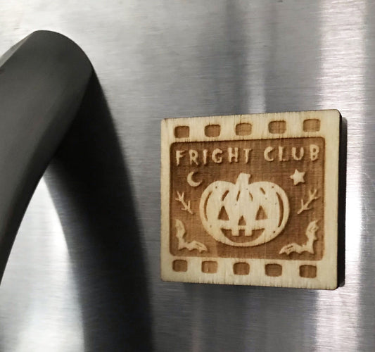 Fright Club Wood Magnet, Halloween, Sabrina, Witch, Horror Movies