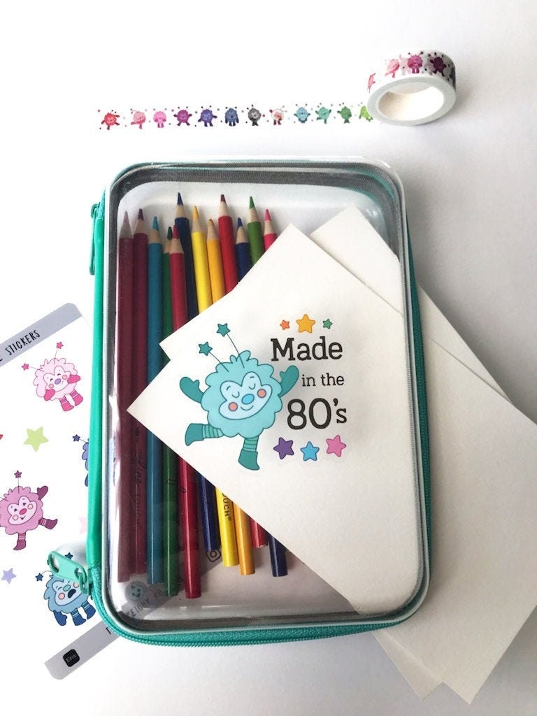 Rainbow Sprite Vinyl Decal, Transparent Backing, Made in the 80s, Kawaii, Sticker, Waterproof