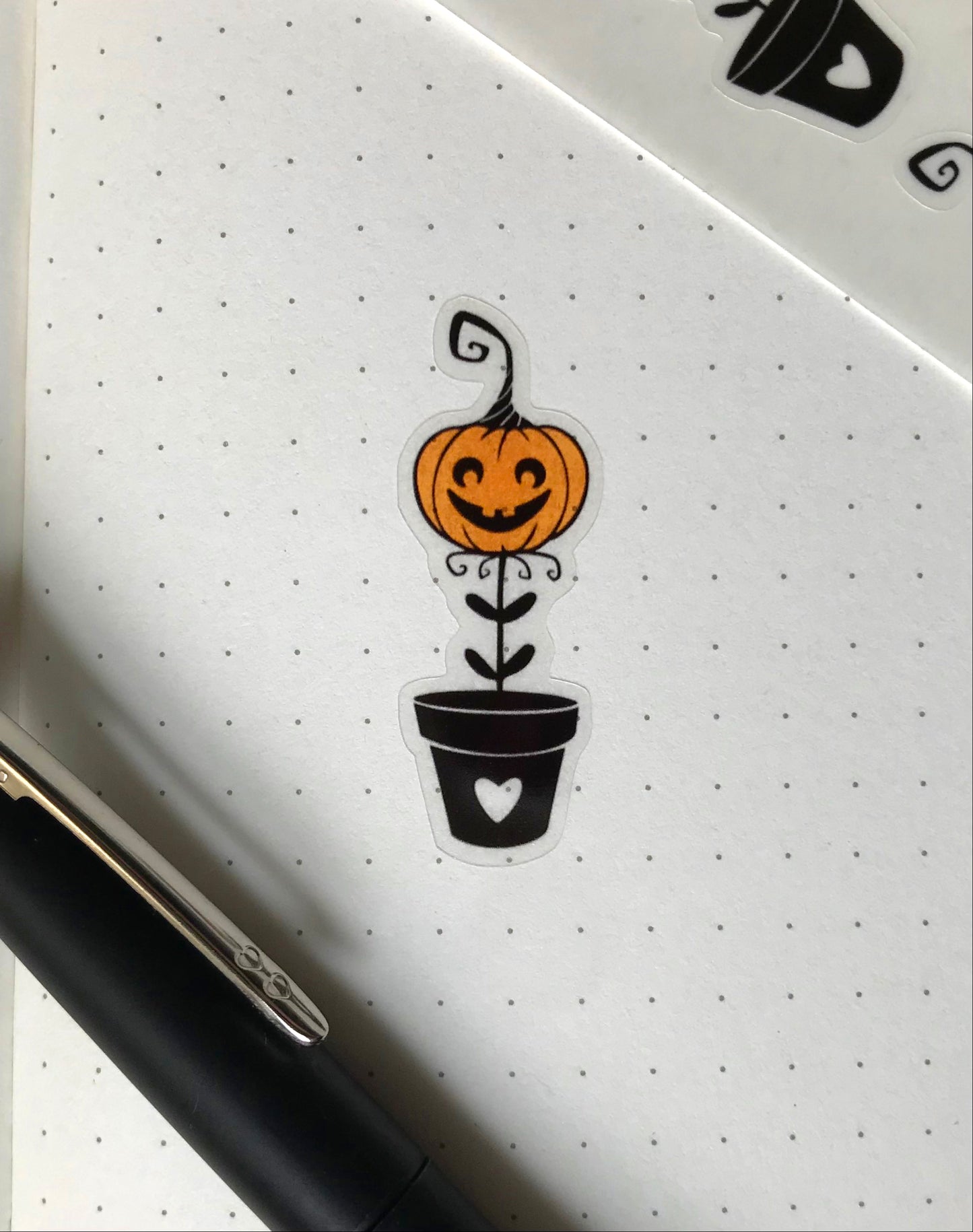 Pumpkin Plant Stickers, halloween, jackolantern, garden, orange, transparent