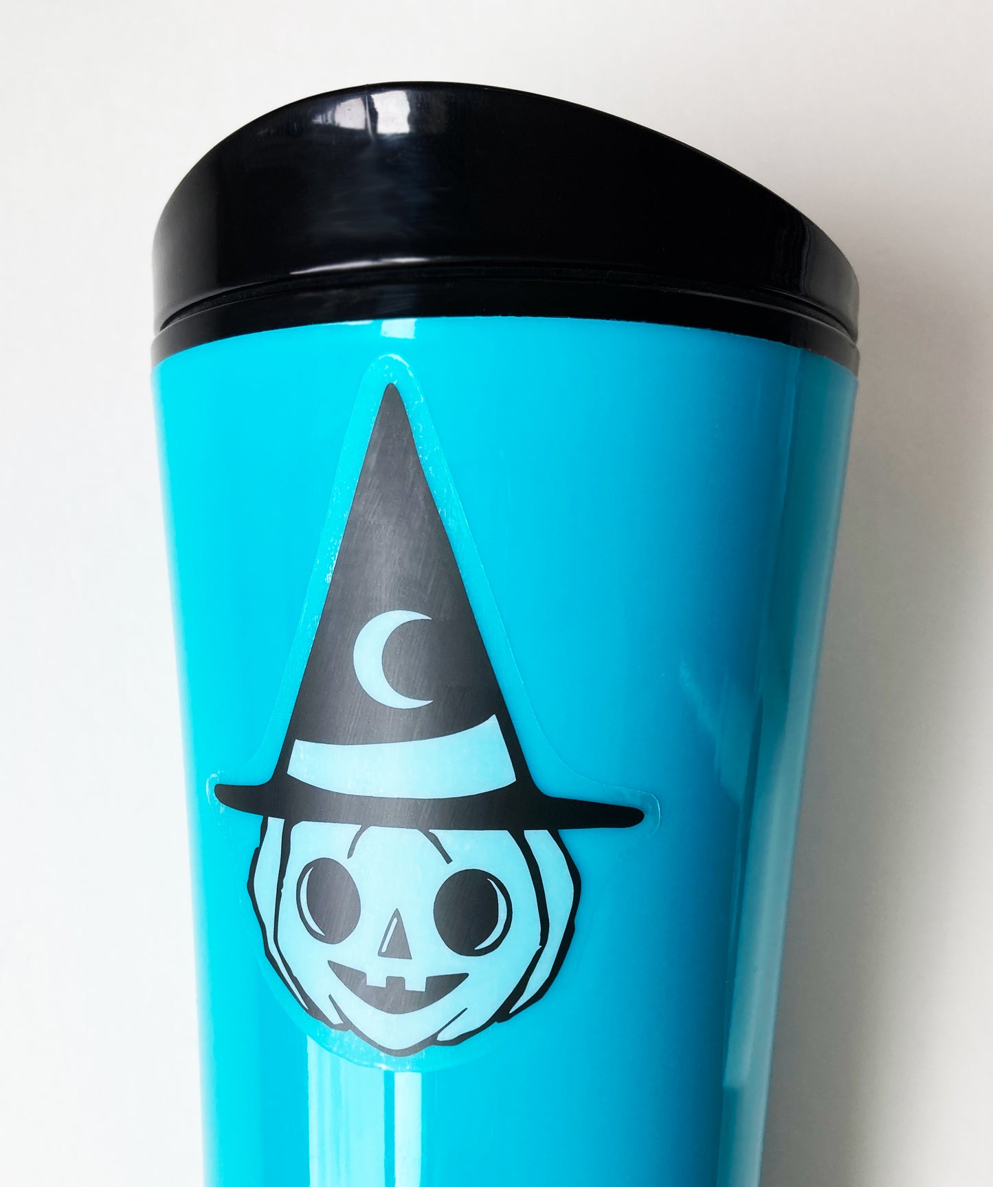 Pumpkin Witch Decal, Transparent, Waterproof