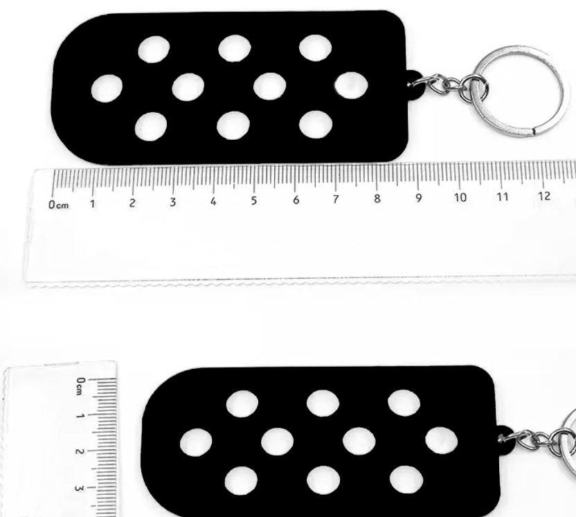PVC Key Chain Only, black