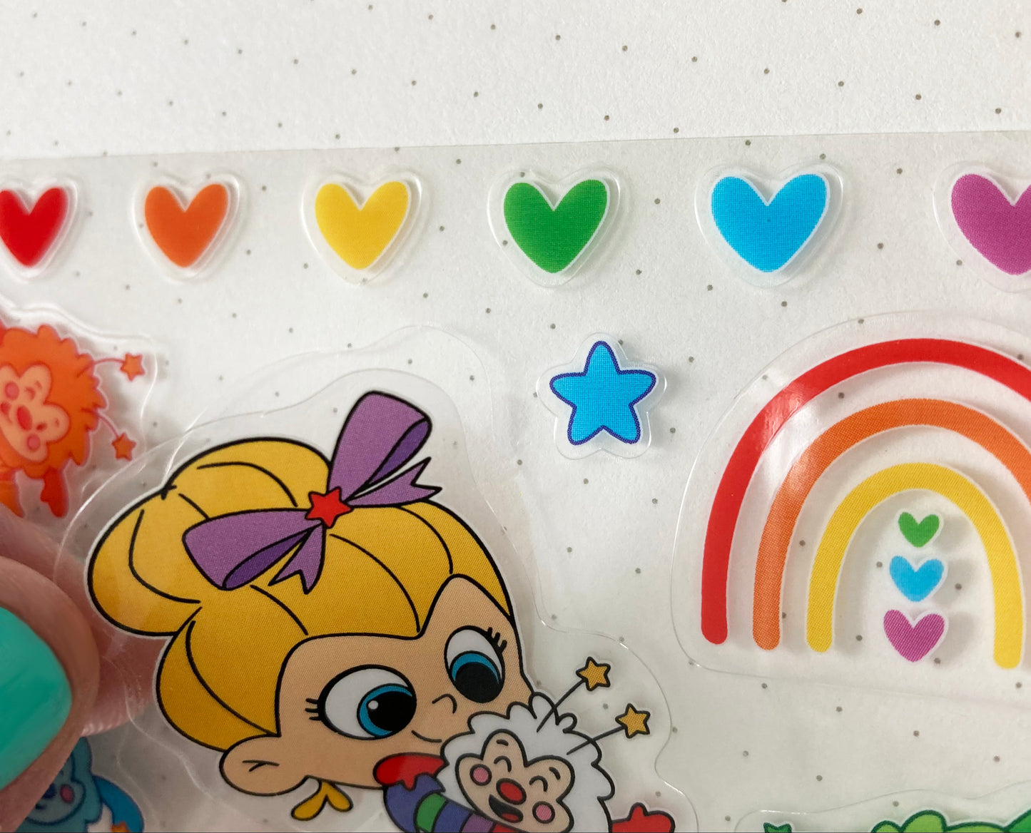 Rainbow Brite & Friends, Transparent, Waterproof Sticker Sheet