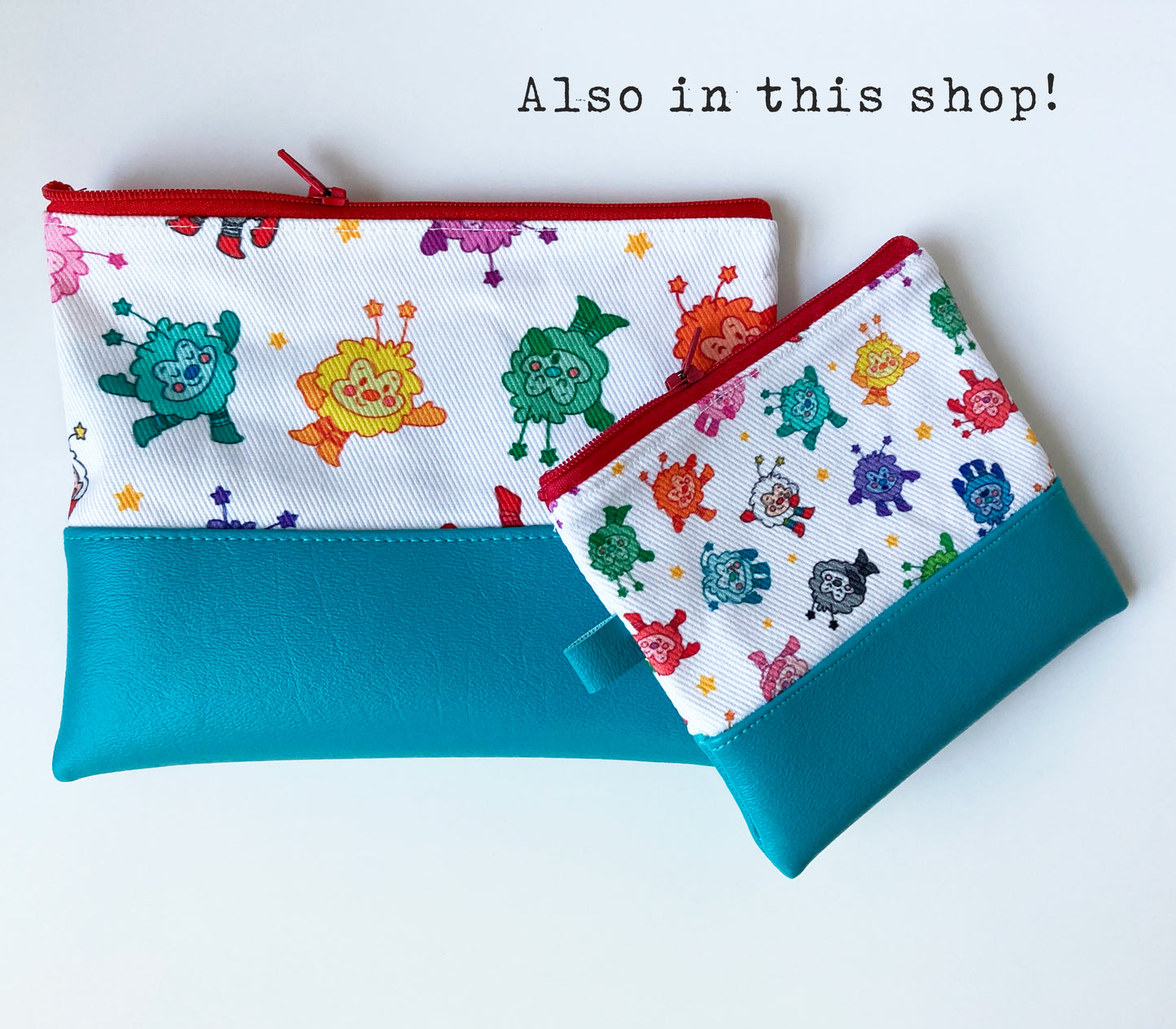 Sprite Zipper Pouch, Denim