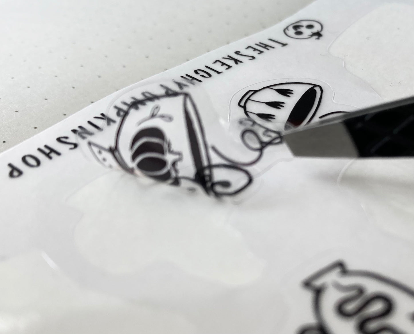 Divination Tea Stickers, 2 sheets, waterproof, transparent