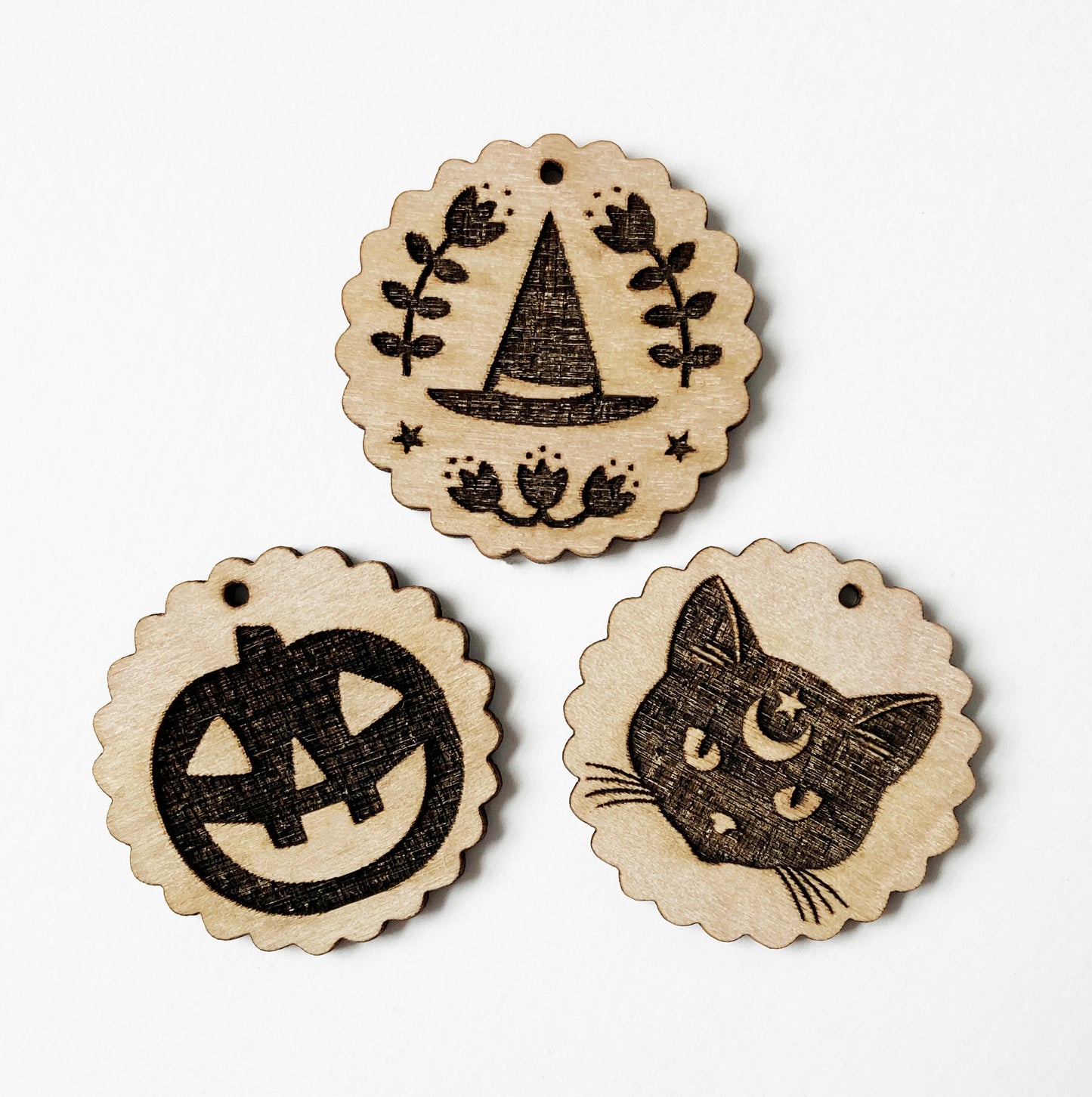 Wood Charms: single or bulk