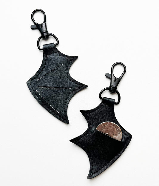 Bat Wing Coin Keychain