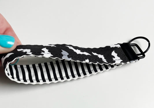 Bat Wristlet Faux Leather