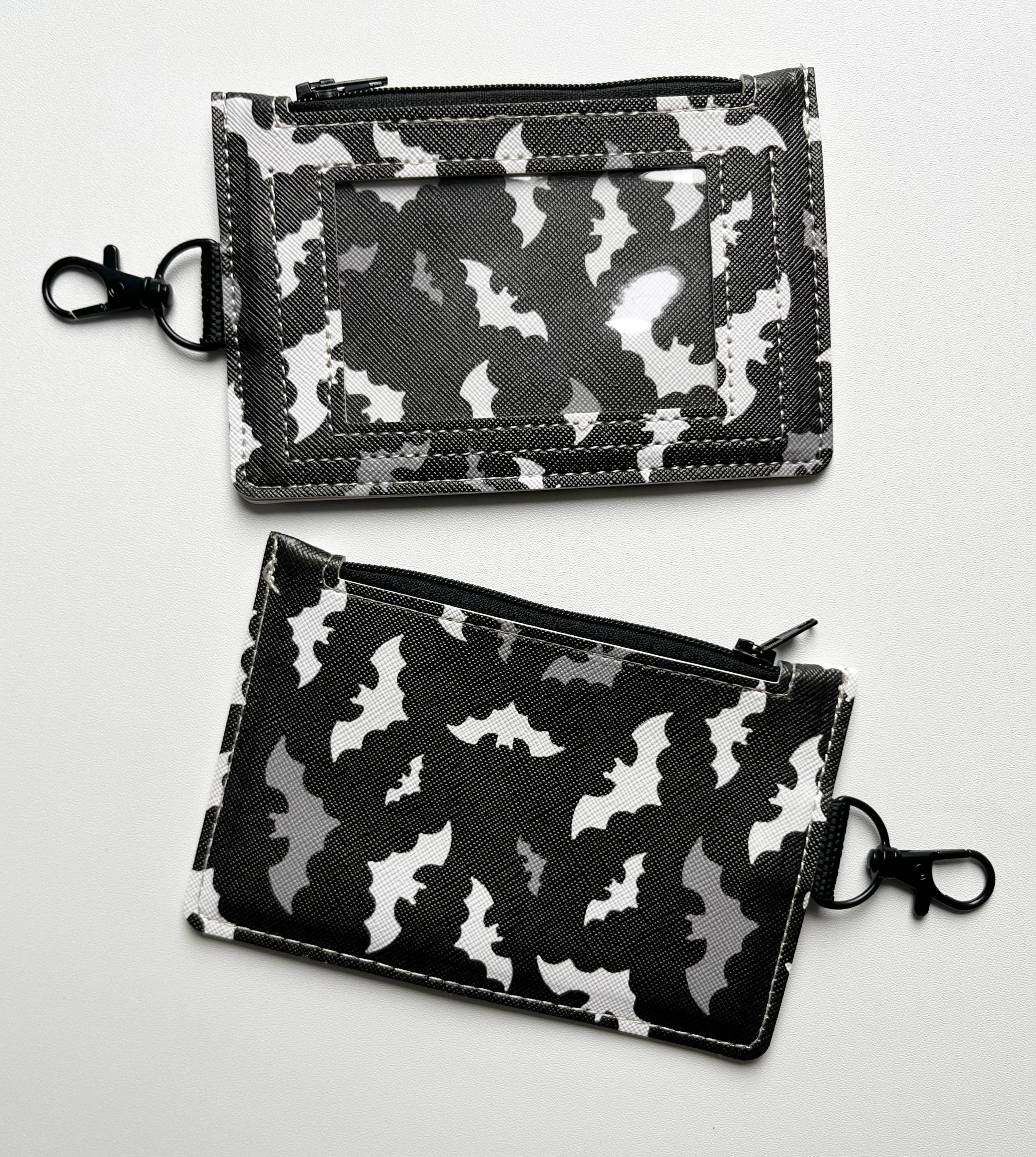 Bat Keychain ID Zipper Pouch – thesketchypumpkin
