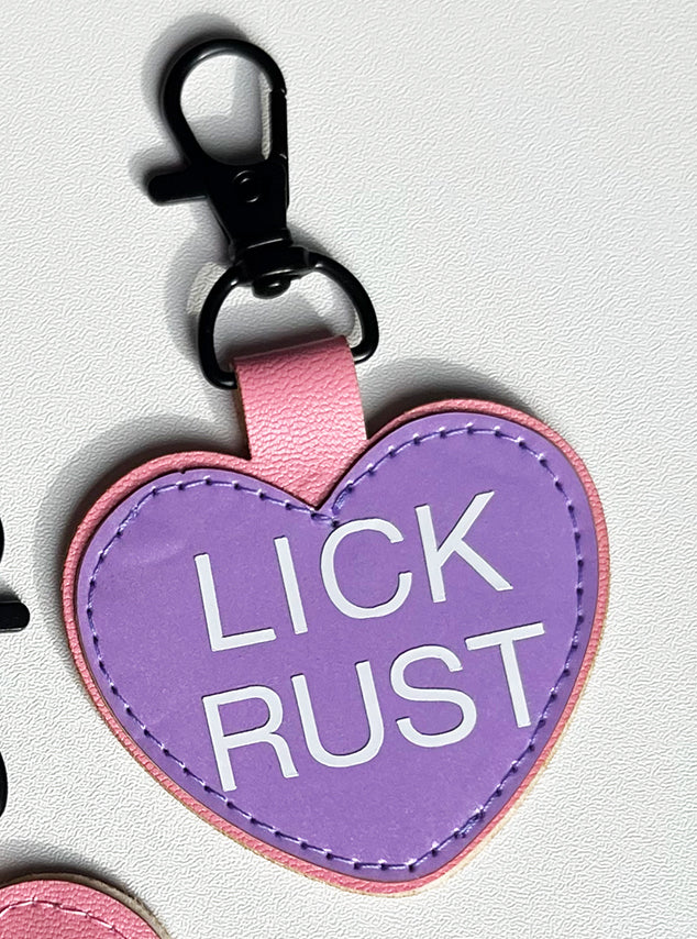 Rude Heart Coin Keychain