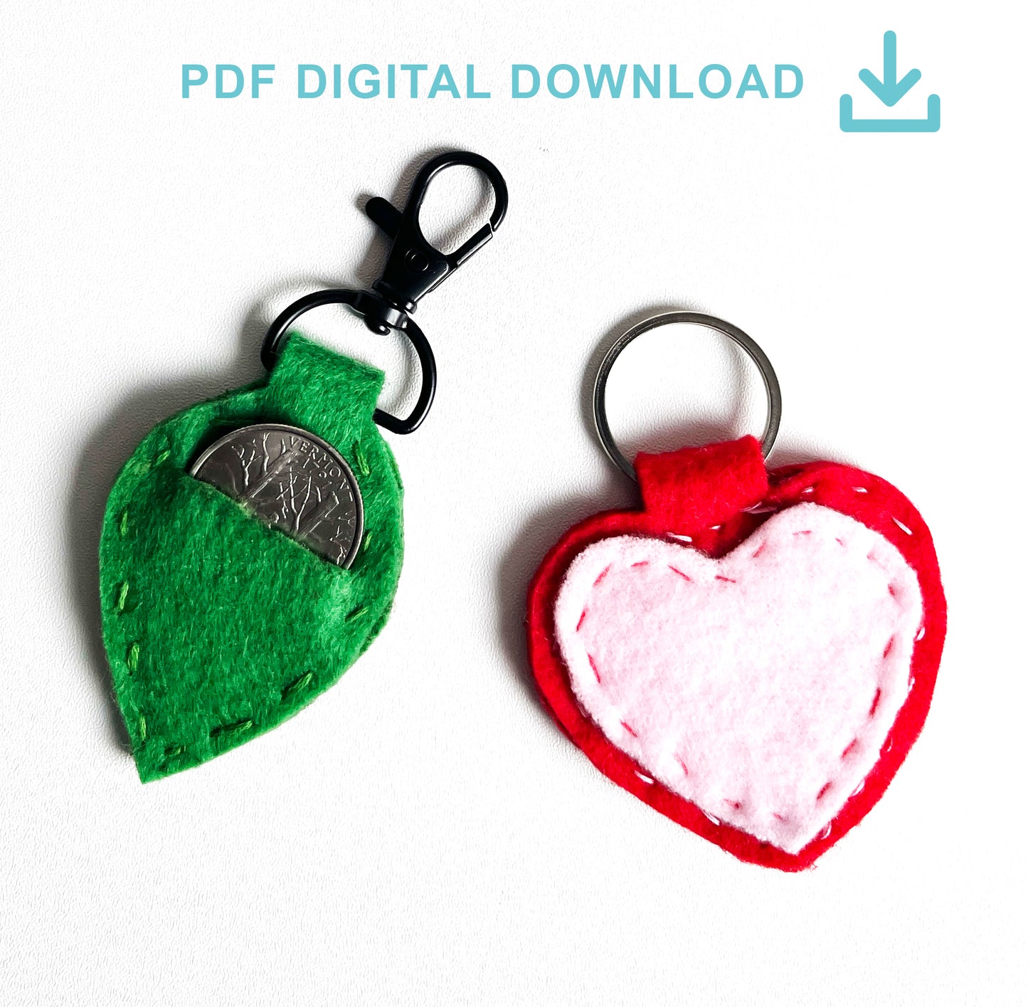 Coin Holder Keychain template- Download