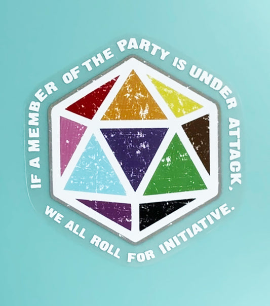 Dice Decal, Transparent Waterproof, DnD, Roll