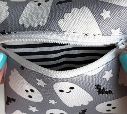 Ghost & Bat Large Coin Bag