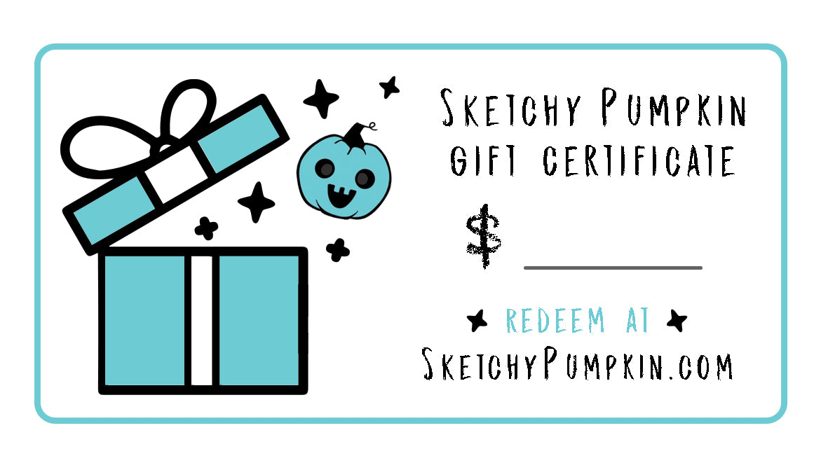Sketchy Pumpkin Gift Certificate