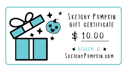 Sketchy Pumpkin Gift Certificate