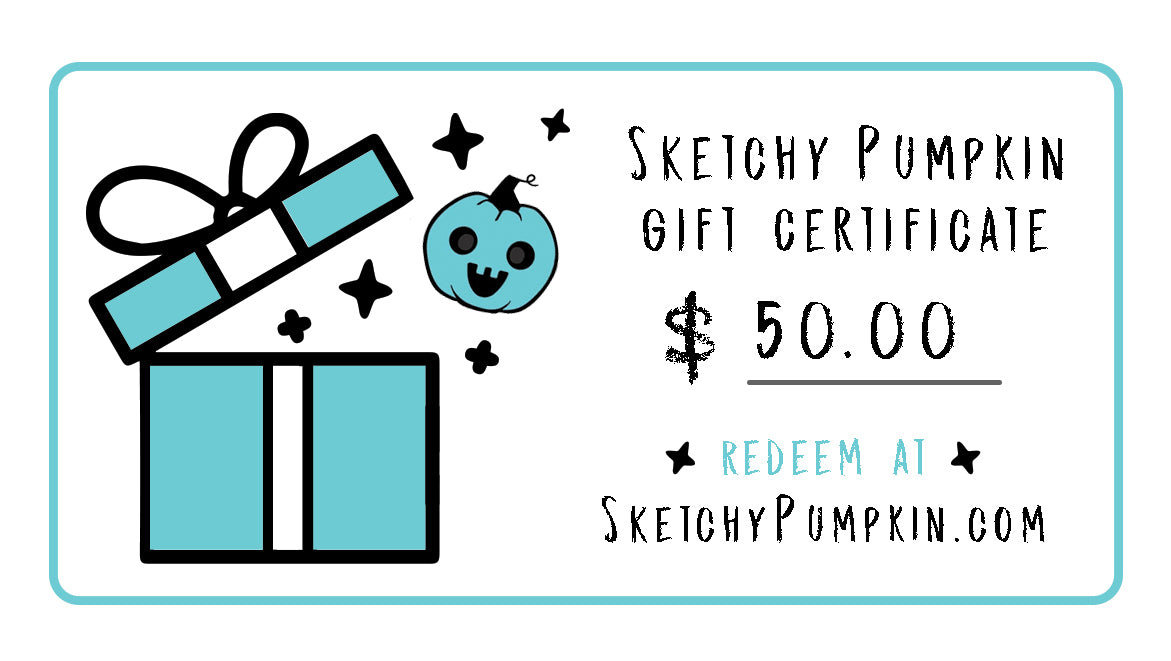 Sketchy Pumpkin Gift Certificate