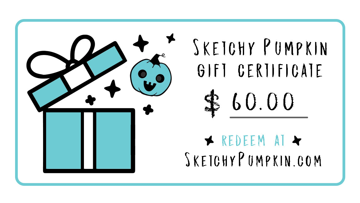 Sketchy Pumpkin Gift Certificate