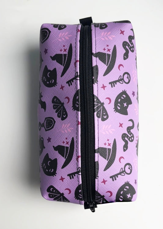 Crescent Cat Cosmetic Bag