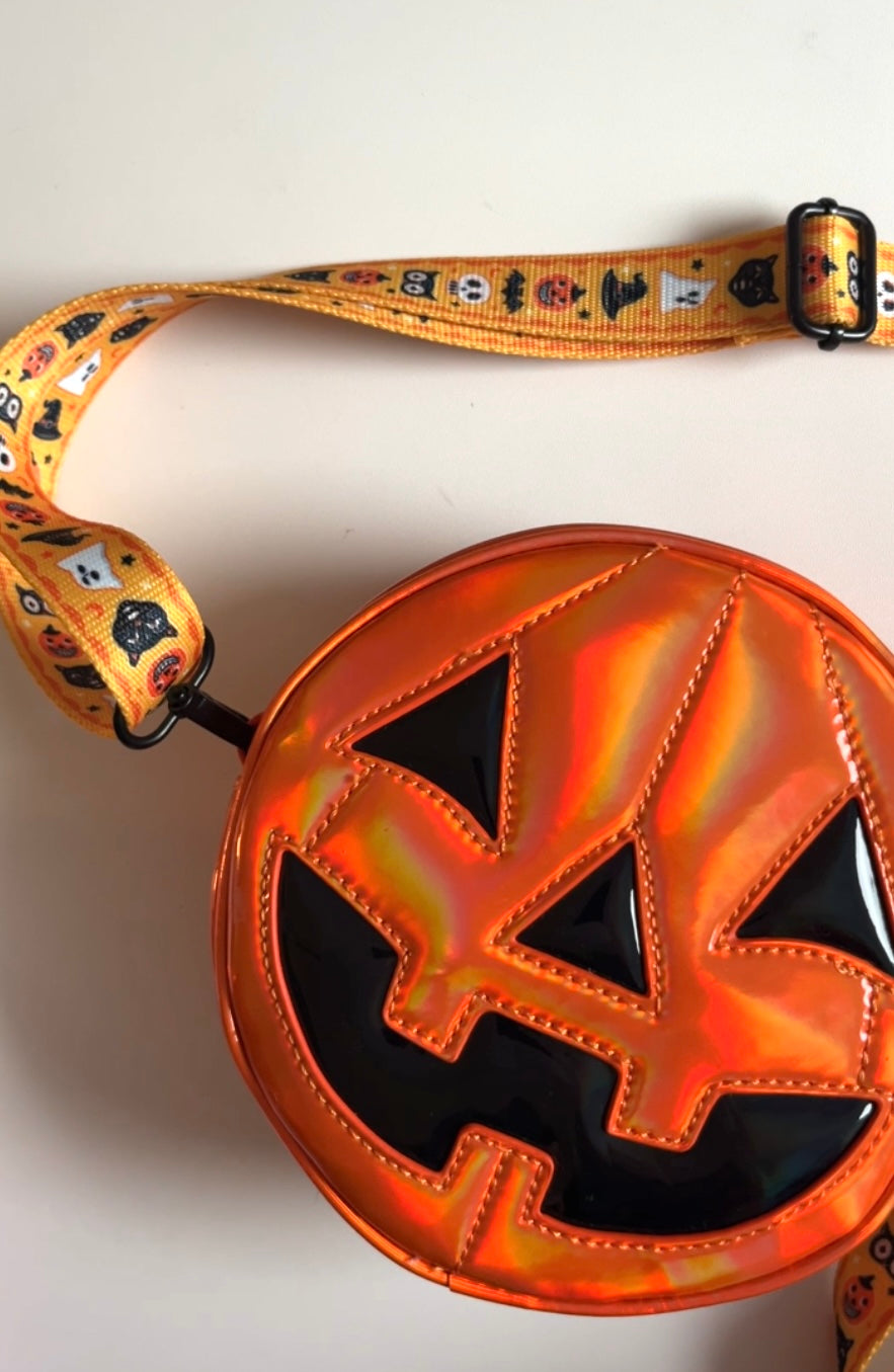 Jack O'lantern Round Bags