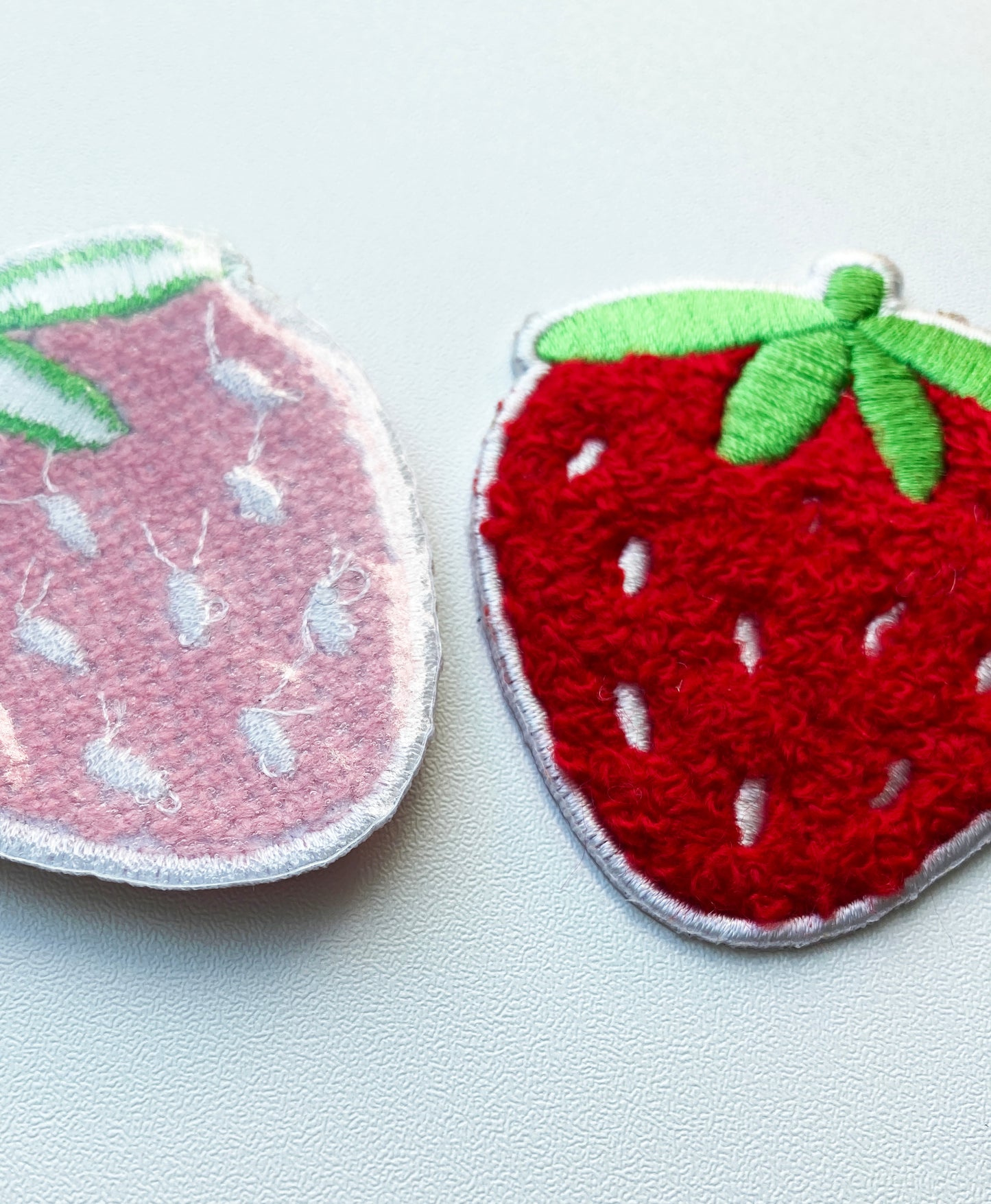 Strawberry Patches Chenille , iron-on, embroidery