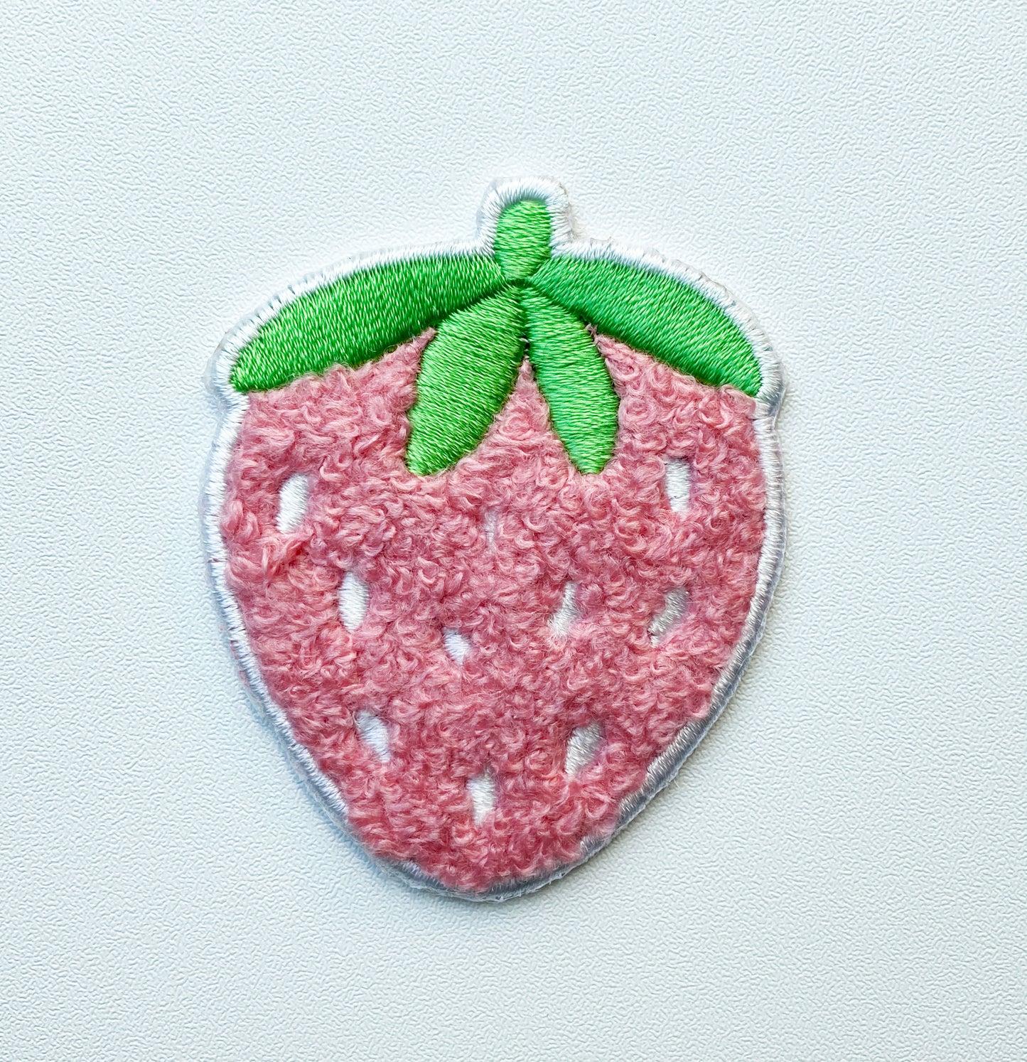 Strawberry Patches Chenille , iron-on, embroidery