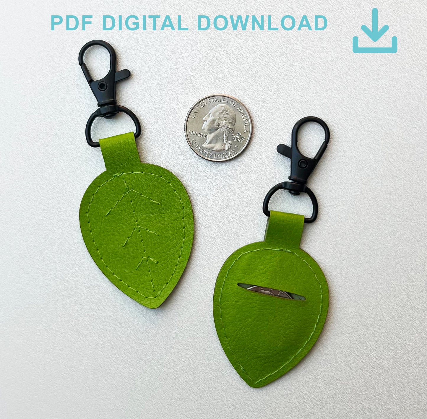 Coin Holder Keychain template- Download