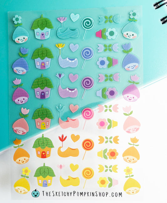 Munchkin Stickers, Transparent, Waterproof