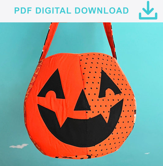 Trick or Treat Jack O' lantern Bag Template