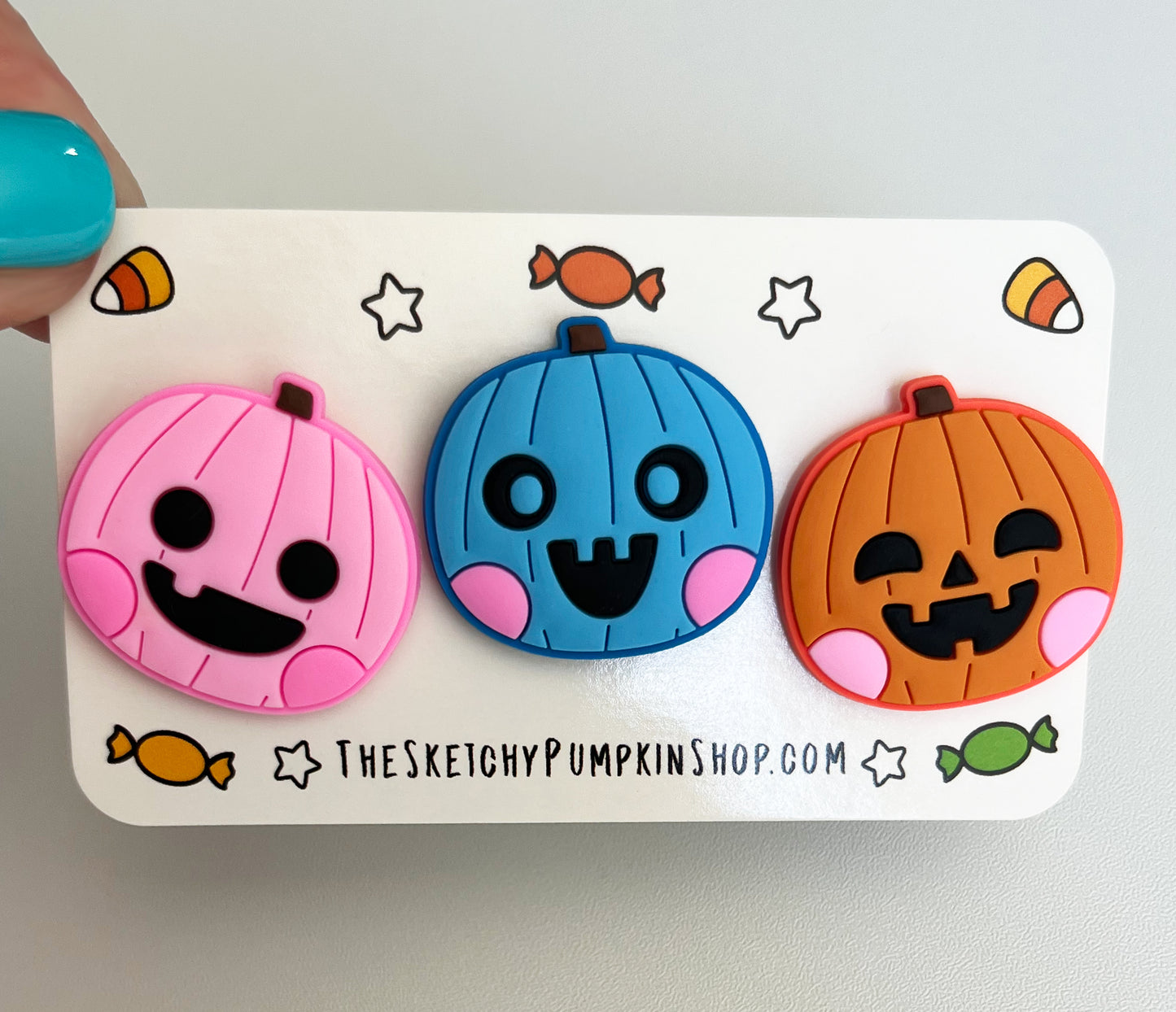 Jack O'lantern PVC Shoe Charms