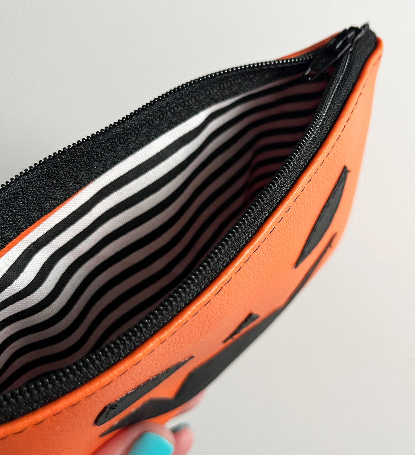 Jack O' lantern Double-sided Zipper Bag