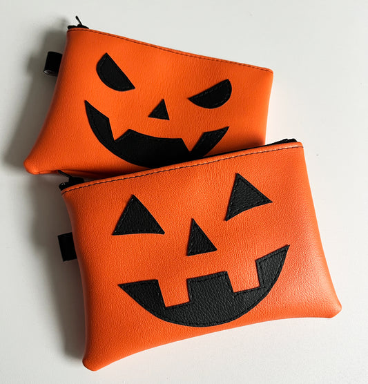 Jack O' lantern Double-sided Zipper Bag