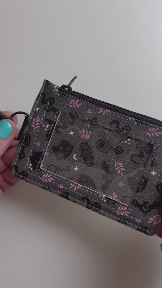 Crescent Magic Keychain ID Zipper Pouch