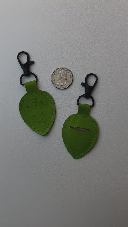 Leaf Coin Keychain