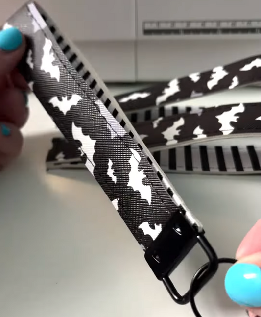Bat Wristlet Faux Leather