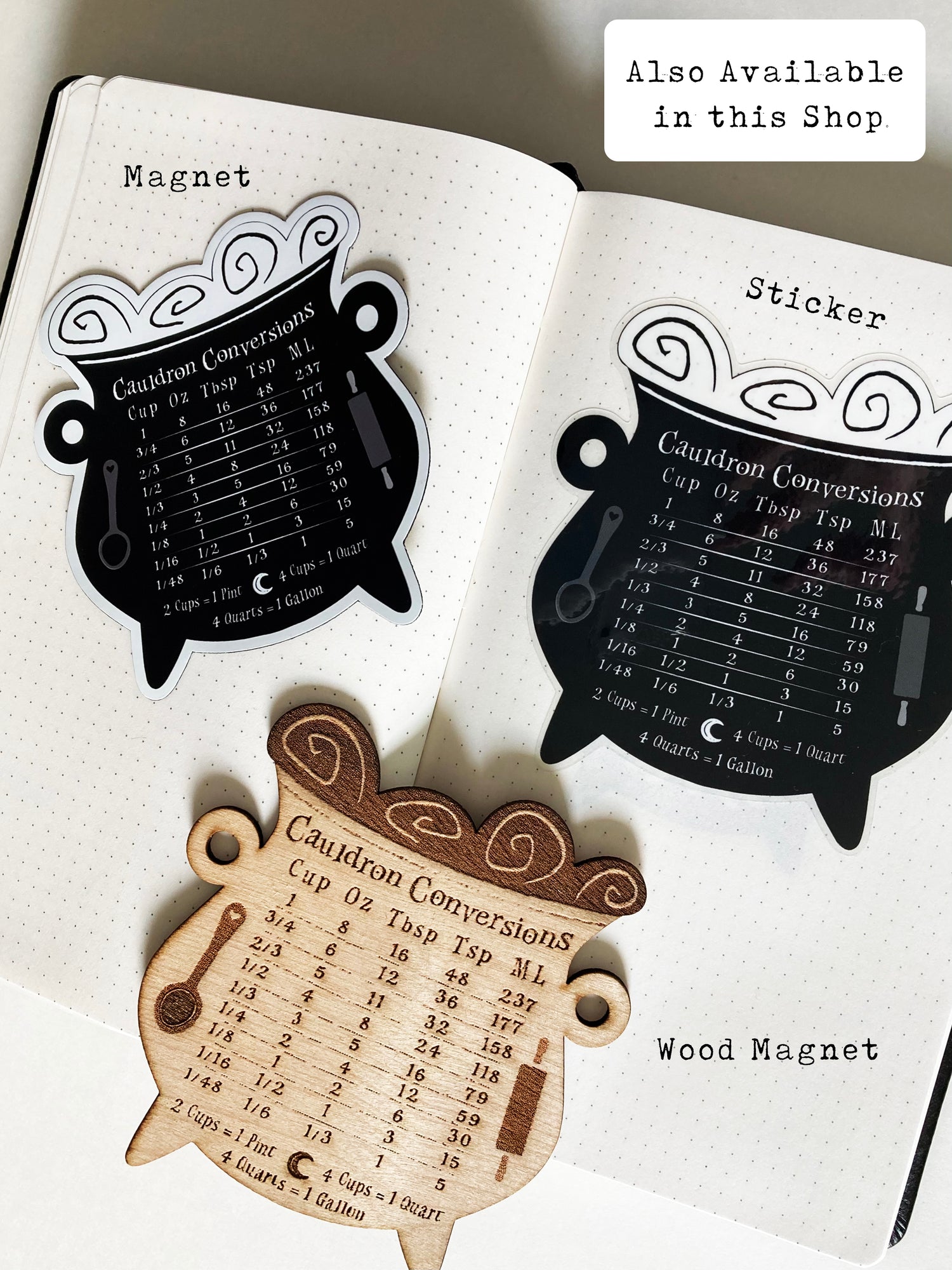 Witchy Bullet Journaling Waterproof, Transparent Sticker Sheet –  thesketchypumpkin