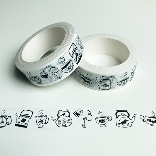 Divination Tea Washi Tape, Tea, Cats, Witchy, Halloween