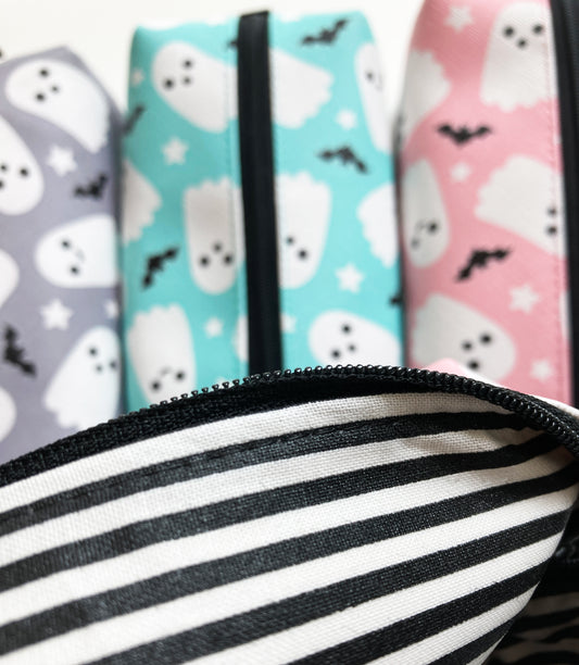 Ghost Bat Cosmetic Bag