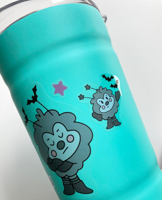 Sprite Fray, Transparent, Waterproof Sticker Sheet