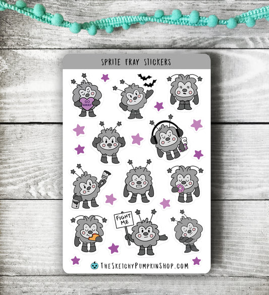 Sprite Fray Stickers, 1 Sheet
