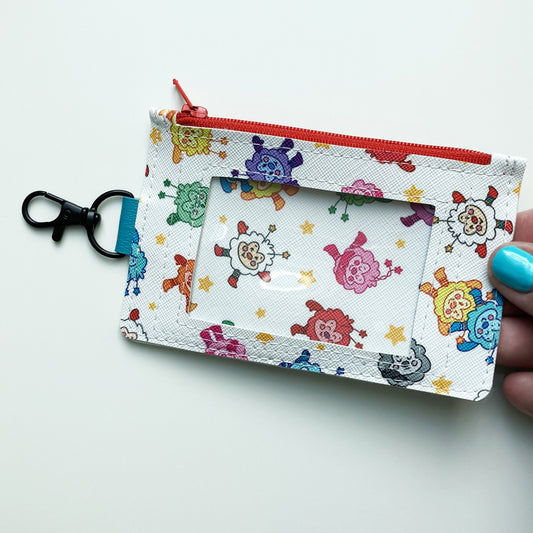 Sprite Keychain ID Zipper Pouch Red Zipper
