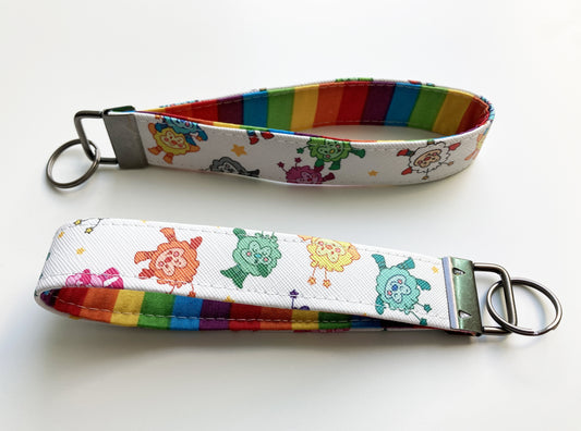 Rainbow Sprite Wristlet, Faux Leather