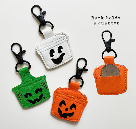 Boo Bucket Coin Keychains