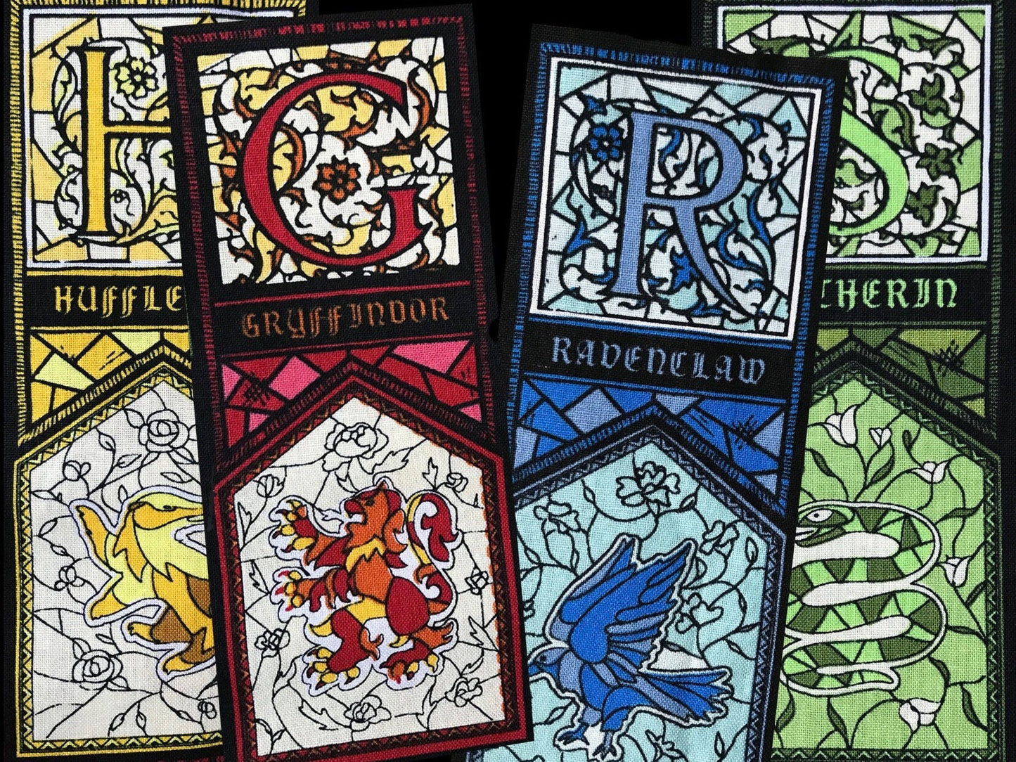 Harry Potter House Bookmarks, Felt, Fabric, Elastic, Hogwarts
