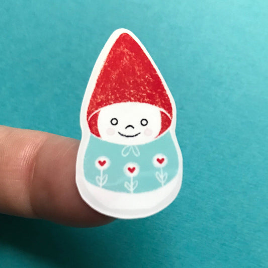 Nesting Gnome Stickers, Christmas, Holiday