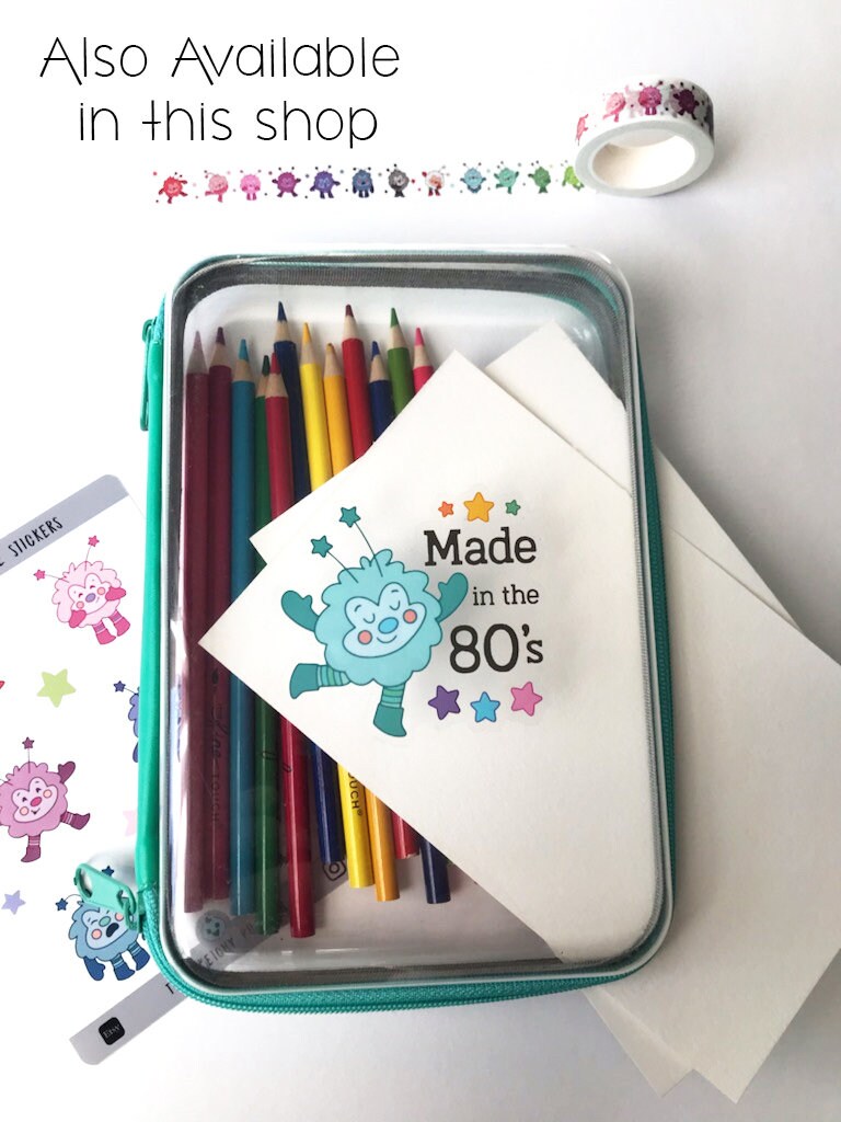 Made in the 80's Sprite Acrylic Keychain, colors, aqua, rainbowbrite