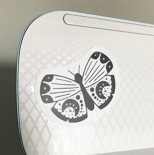 Moth Sticker Vinyl, Waterproof, celestial