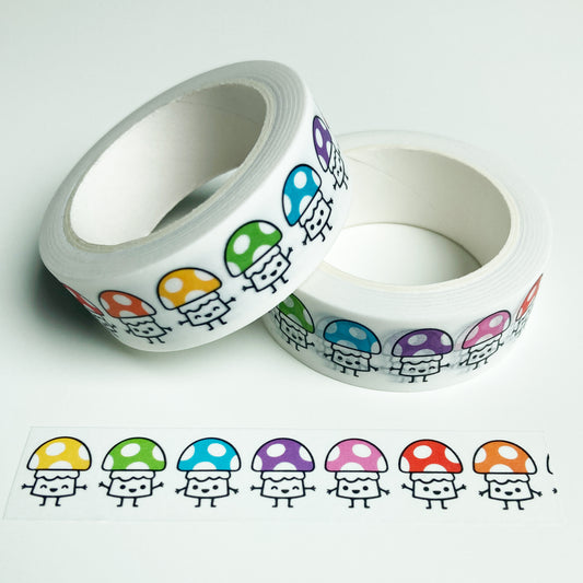 Rainbow Mushroom Washi Tape