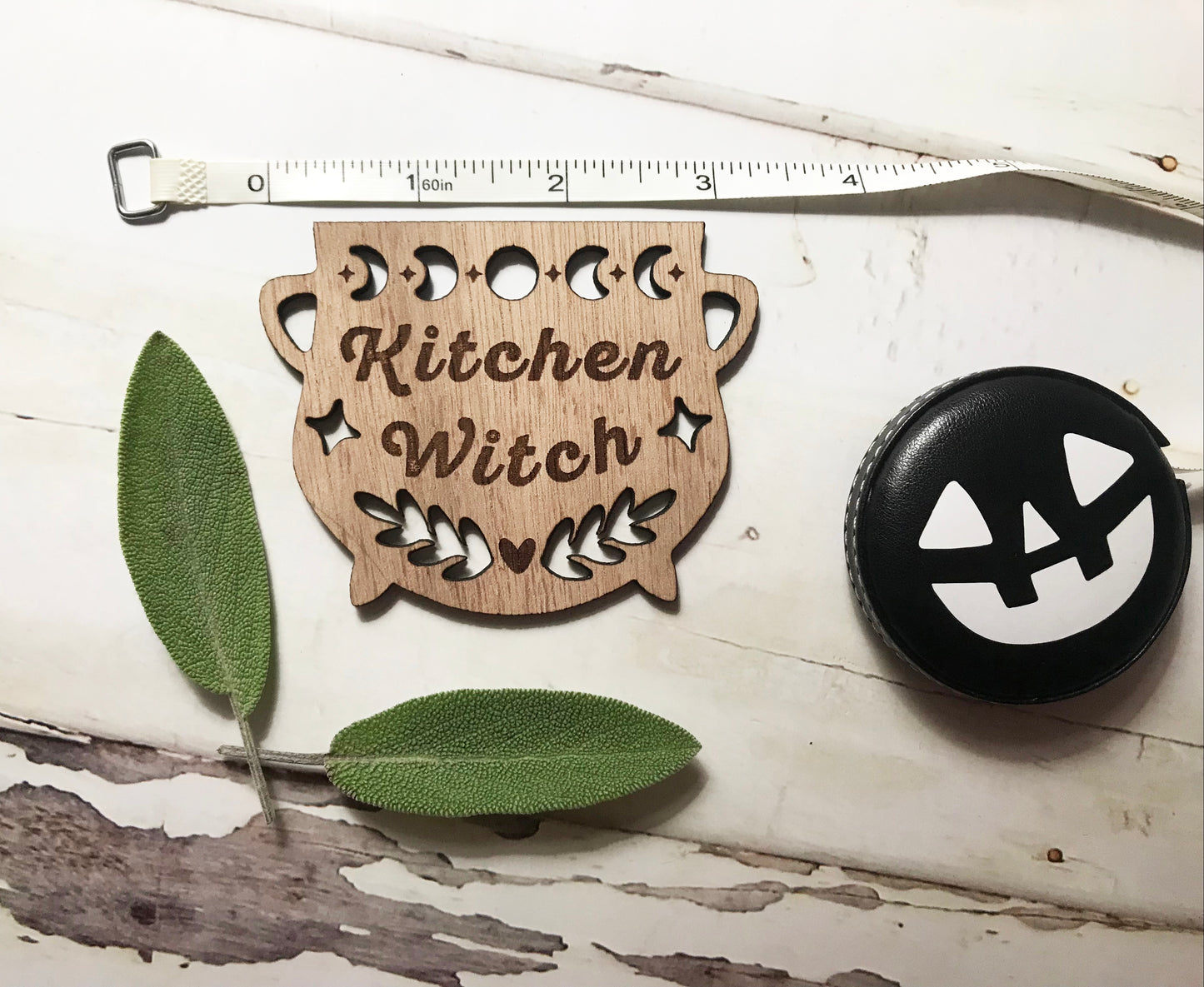 Kitchen Witch Cauldron, Ornament, Magnet